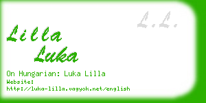 lilla luka business card